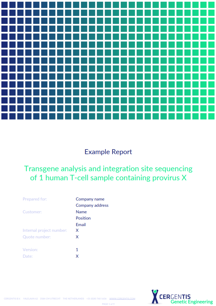 Cergentis example report - heterogeneous T cell sample