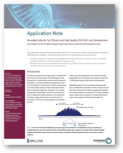 Application note - Genedata Cergentis Application note - Genedata Cergentis