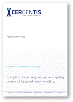 Application note - complete locus sequencing and quality control of targeted genome editing
